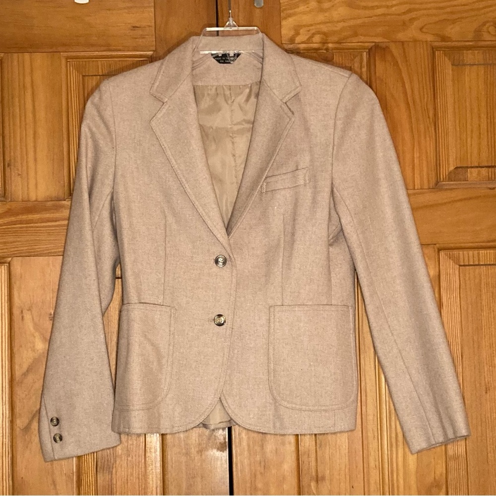NWOT Vintage Unbranded Lined Wool Blazer Size 11/12